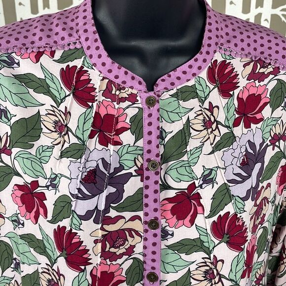 Matilda Jane Once Upon a Time Dusk Dawn Floral Top Style Number 22610T size M - Picture 6 of 9